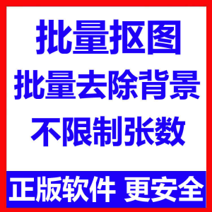 批量抠图工具 全自动去除图片背景软件 本地运行 不限制张数-资料虚拟库