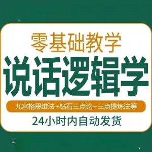 说话技巧口才训练思维逻辑学习课程如何让说话更有逻辑教程视频-资料虚拟库