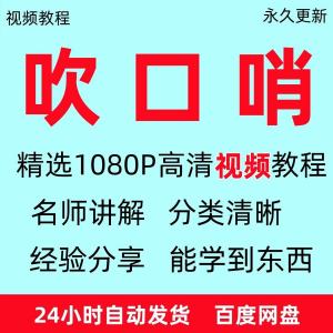 吹口哨视频教程全套从入门到精通方法技巧培训学习在线课程全套-资料虚拟库