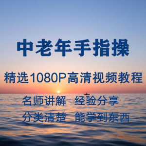 中老年手指操视频教程新手自学零基础入门精通教学课程全集-资料虚拟库