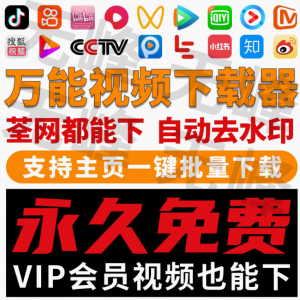 抖音快手短视频批量下载无水印西瓜下载软件网页一键采集高清素材-资料虚拟库