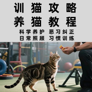 训猫入门培训教学视频课程驯猫教程家庭养猫指南攻略大全注意事项-资料虚拟库