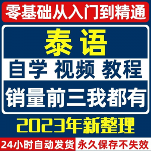 泰语零基础入门自学教材视频基础教程学习口语课程电子版高级-资料虚拟库