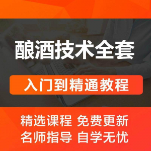酿酒技术视频教程 葡萄酒酿造传统工艺米酒黄酒白酒勾兑资料全套-资料虚拟库