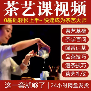 自学泡茶师品茶茶艺茶道视频教程零基础新手入门全套培训教学课程-资料虚拟库