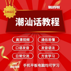 潮汕话视频教程自学习资料教学方言发音培训零基础揭阳潮州语入门-资料虚拟库