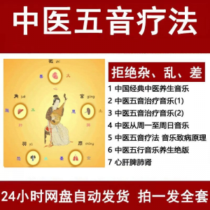 中医音乐疗法五行五音频视频养生馆全套宫商角徵疗愈解压音药mp3-资料虚拟库