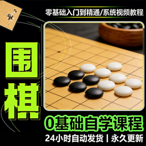 少儿围棋零基础自学课程视频教程入门到精通系统课程素材资料-资料虚拟库