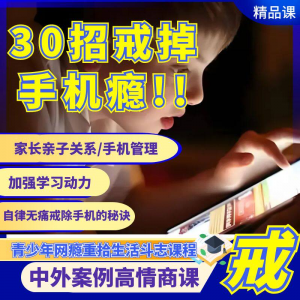 戒瘾网瘾视频教程全套管理技巧亲子关系学习动力在线课程-资料虚拟库